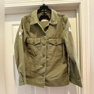Levi's Sage Green Button-Up Shirt Jacket
